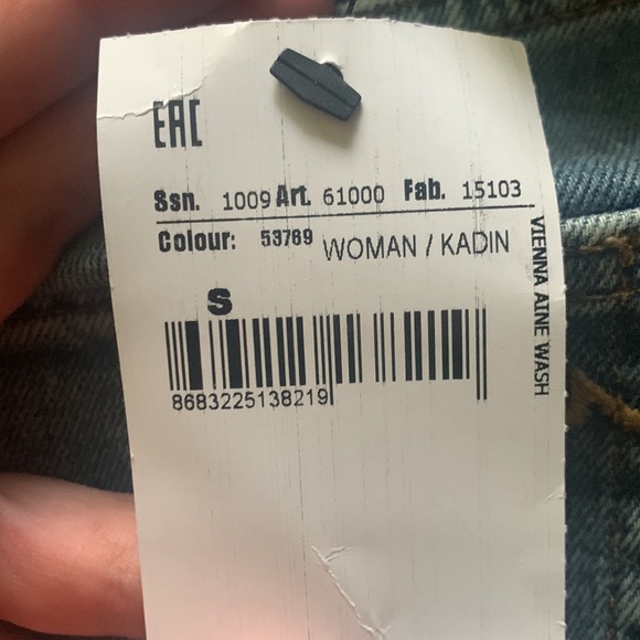 denim high rise skirt, by LTB. completely new. size small - Picture 3 of 3